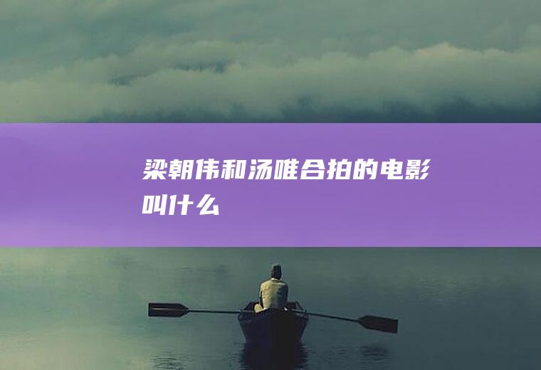 梁朝伟和汤唯合拍的电影叫什么