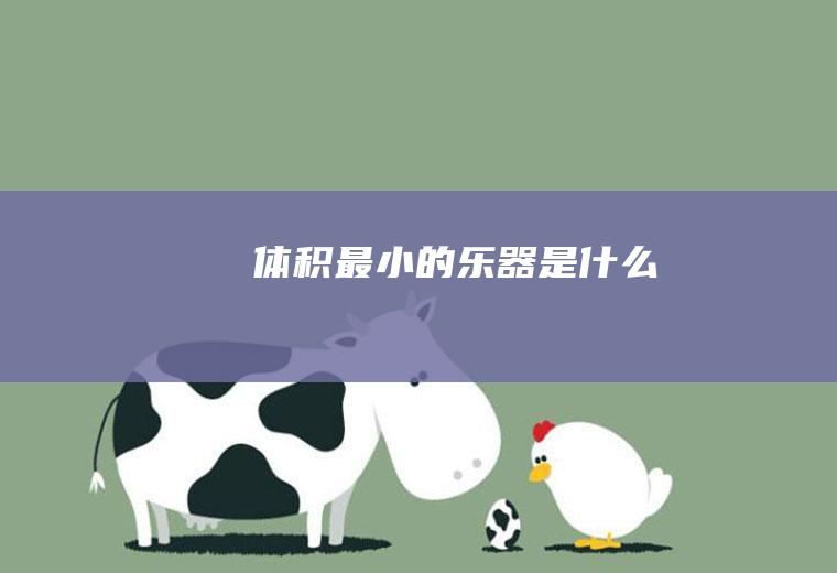 体积最小的乐器是什么