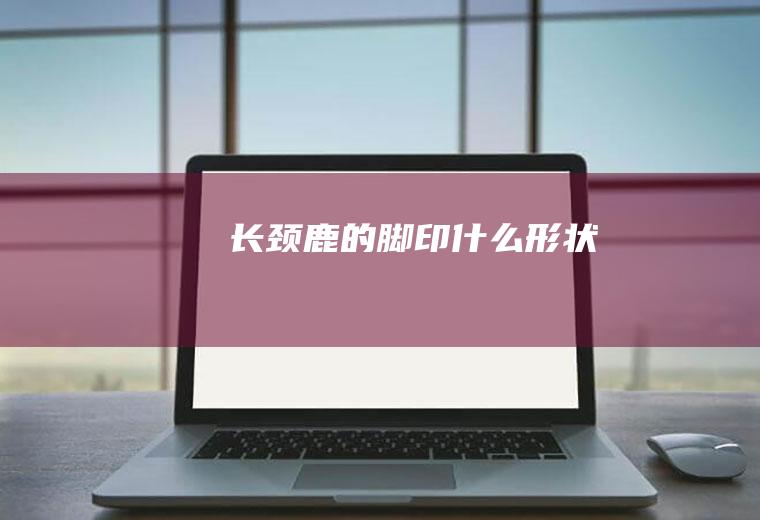 长颈鹿的脚印什么形状