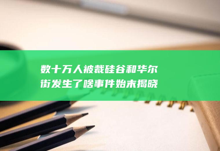 数十万人被裁硅谷和华尔街发生了啥事件始末揭晓