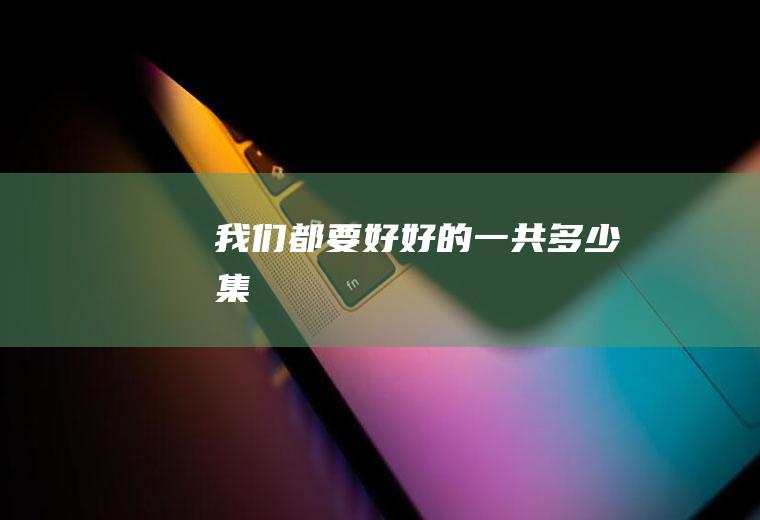《我们都要好好的》一共多少集