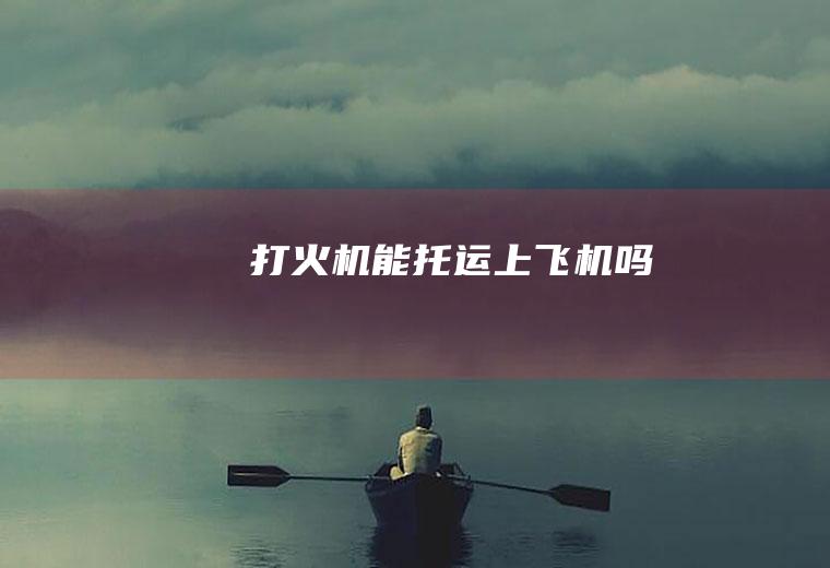 能托运上飞机吗