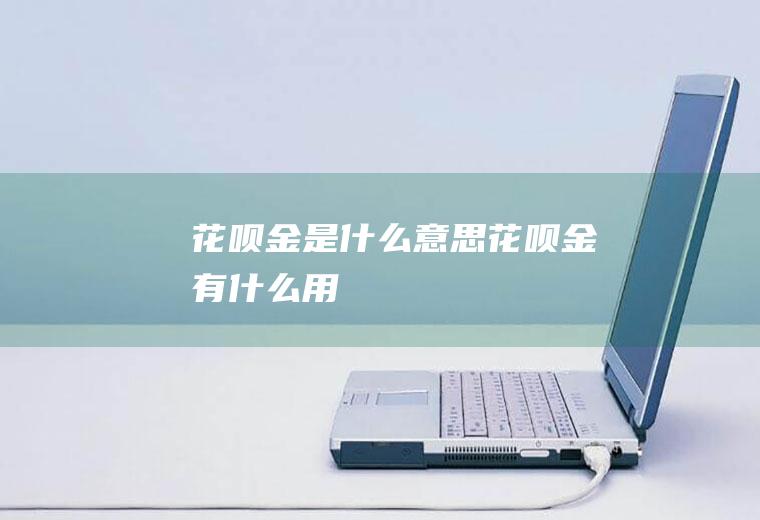 花呗金是什么意思花呗金有什么用