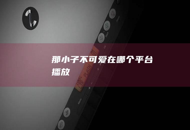 《那小子不可爱》在哪个平台播放