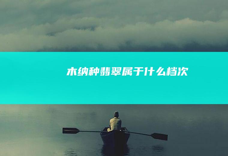 木纳种翡翠属于什么档次