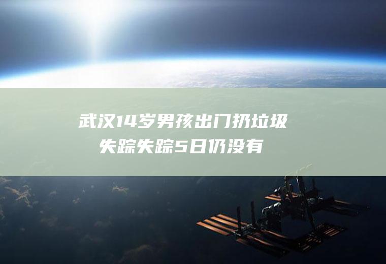 武汉14岁男孩出门扔后失踪失踪5日仍