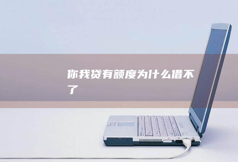 你我贷有额度为什么借不了