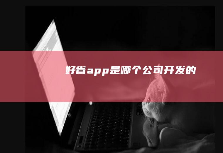 好省app是哪个公司开发的