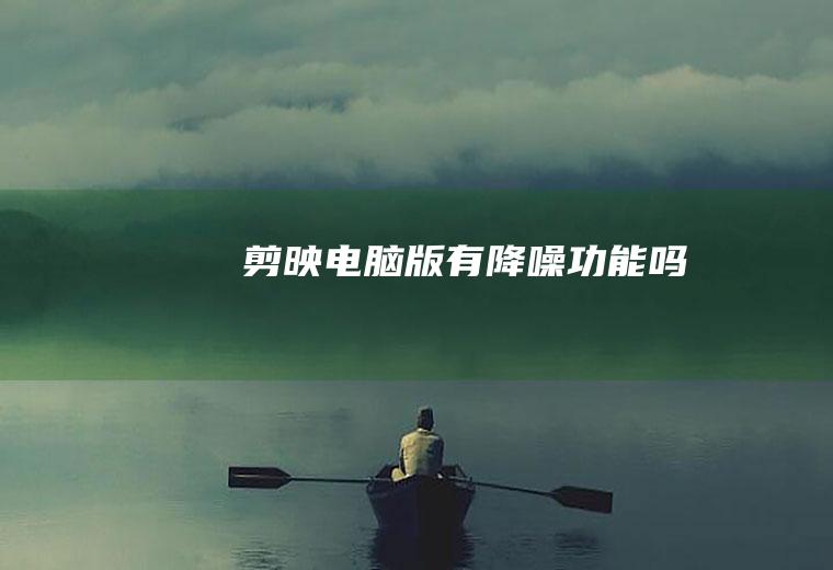 剪映电脑版有降噪功能吗