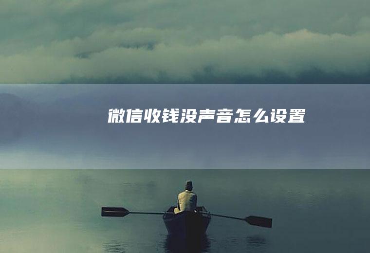 微信收钱没声音怎么设置