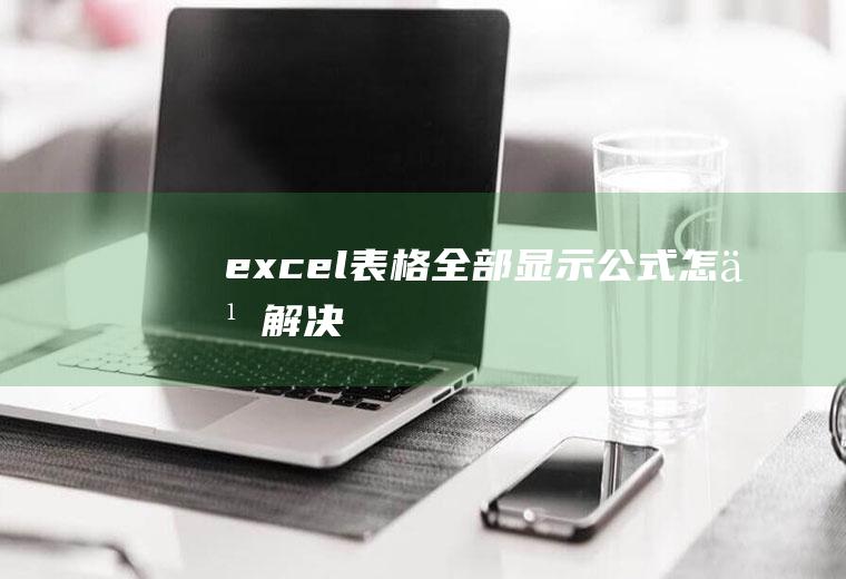 excel表格全部显示公式怎么解决