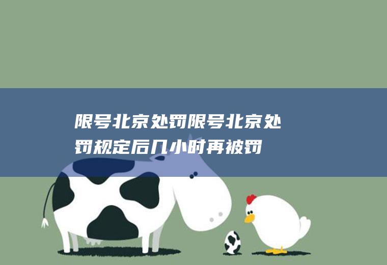 限号处罚限号处罚规定后几小时再被罚