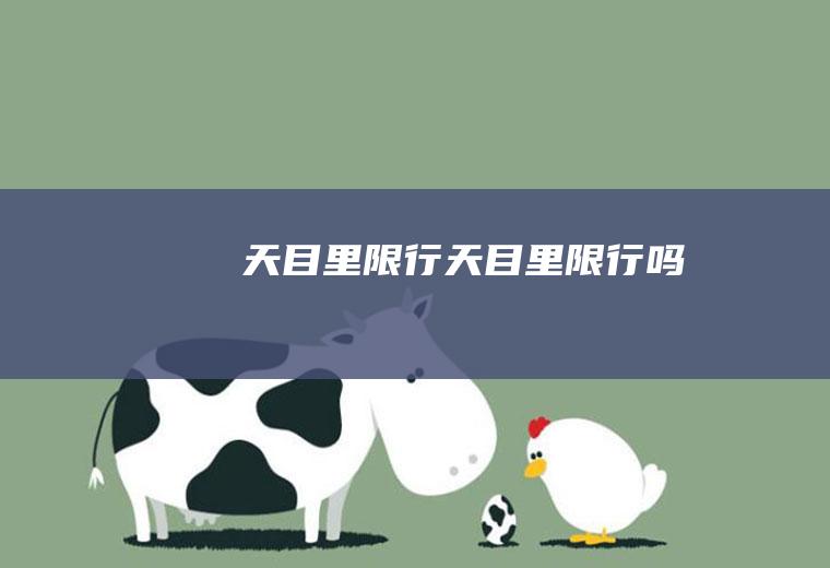 天目里限行天目里限行吗