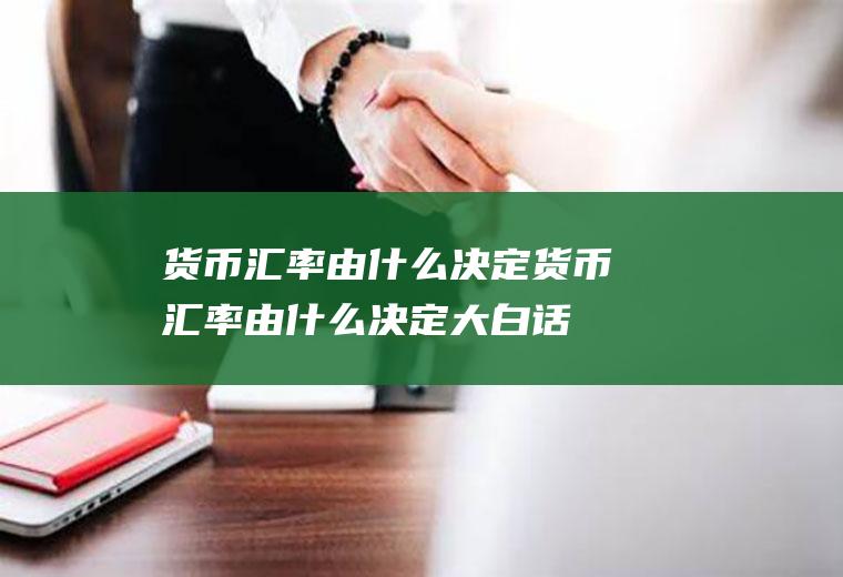 货币汇率由什么决定货币汇率由什么决定大白话