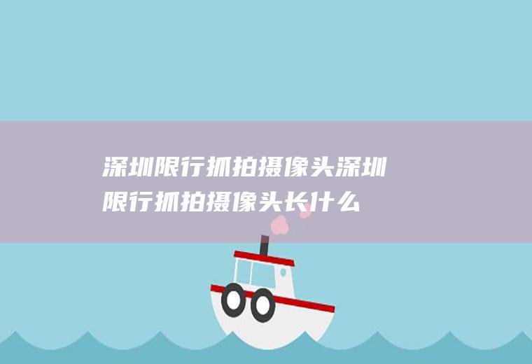 深圳限行抓拍摄像头,深圳限行抓拍摄像头长什么样子