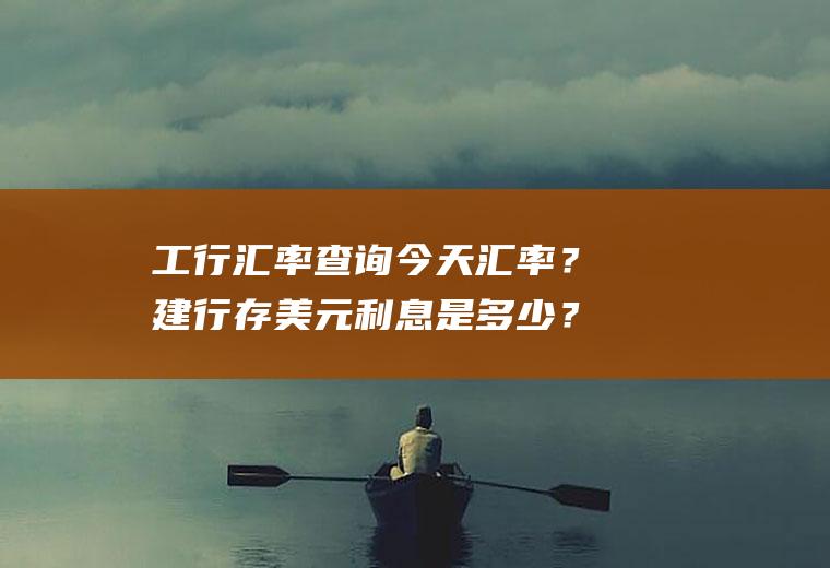 工行汇率查询今天汇率？建行存美元利息是多少？