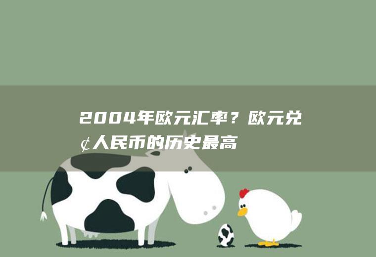 2004年欧元汇率？欧元兑换人民币的历史最高是多少？