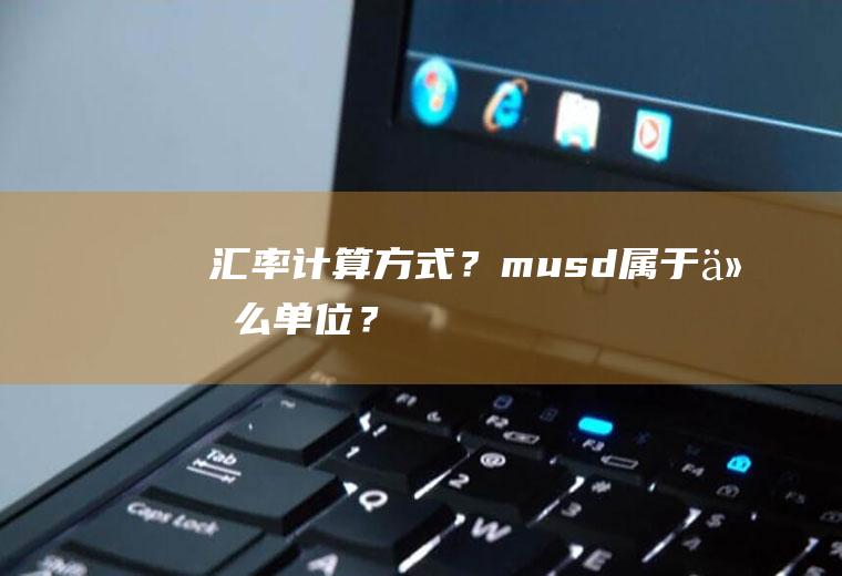 汇率计算方式？musd属于什么单位？