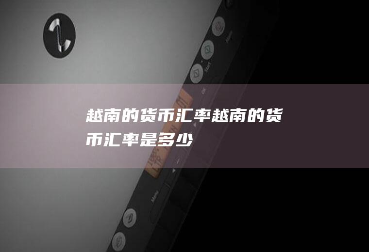 越南的货币汇率越南的货币汇率是多少