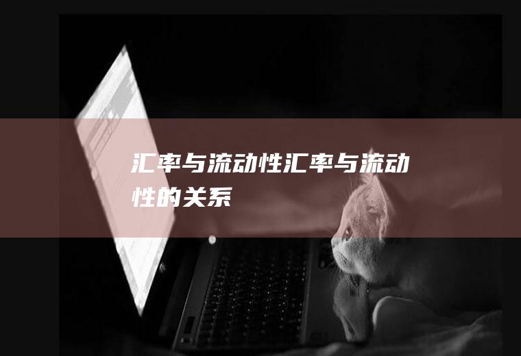 汇率与流动性汇率与流动性的关系