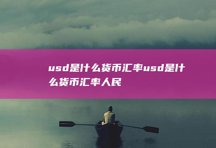 usd是什么货币汇率usd是什么货币汇率人民币