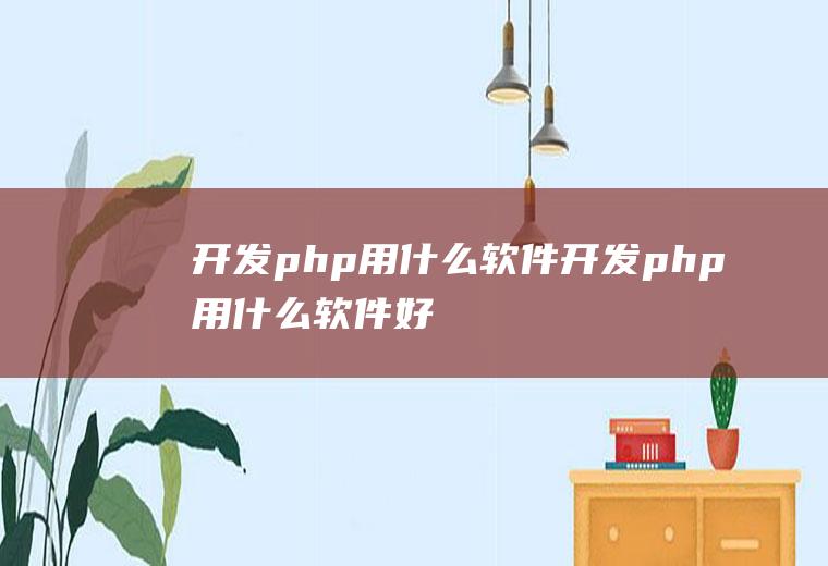开发php用什么软件开发php用什么软件好