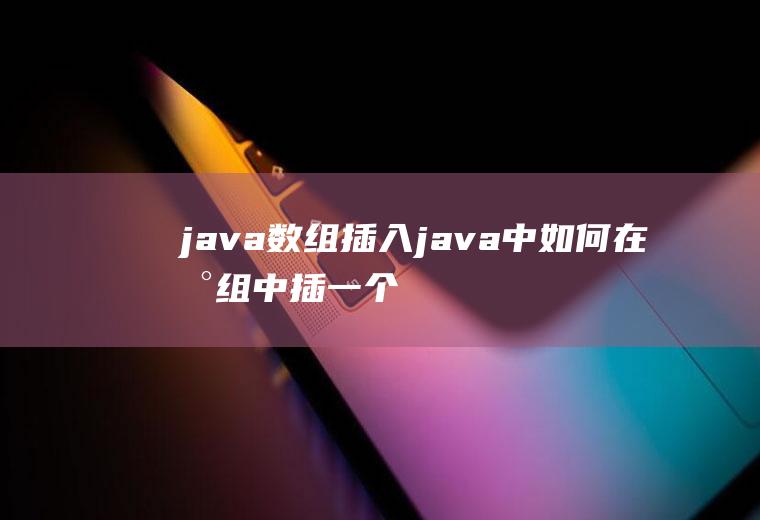 java数组插入java中如何在数组中插一个数