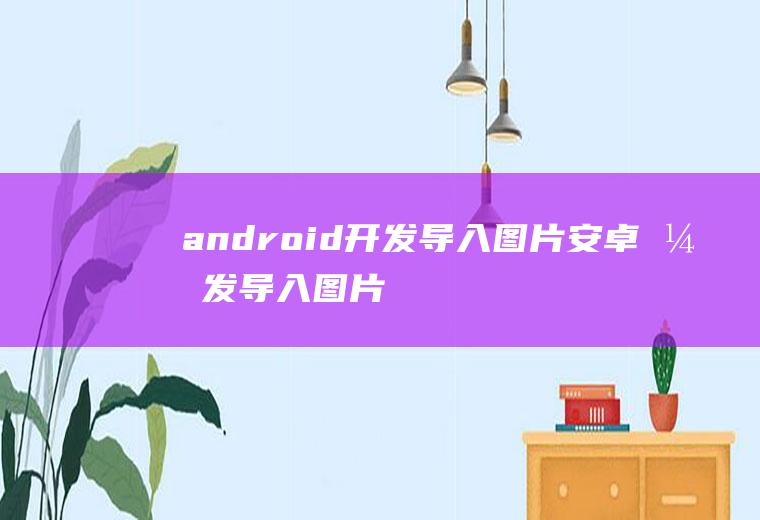 android开发导入图片安卓开发导入图片