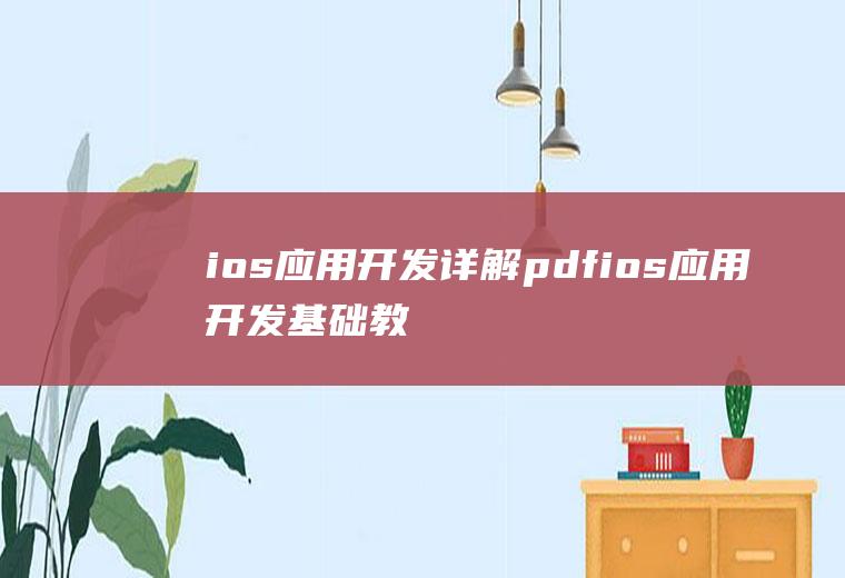 ios应用开发详解pdfios应用开发基础教程