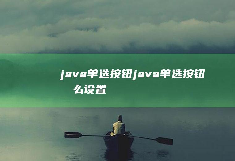 java单选按钮<a href=
