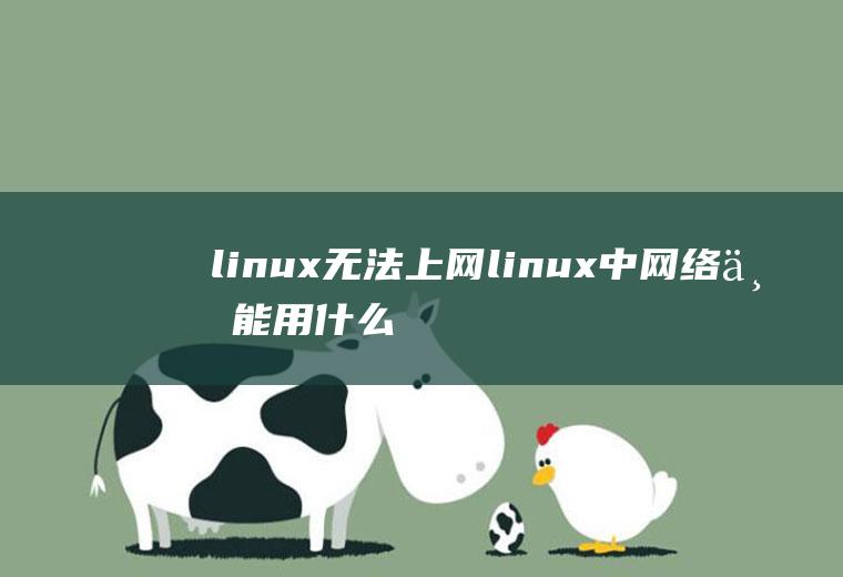 linux无法上网linux中网络不能用什么