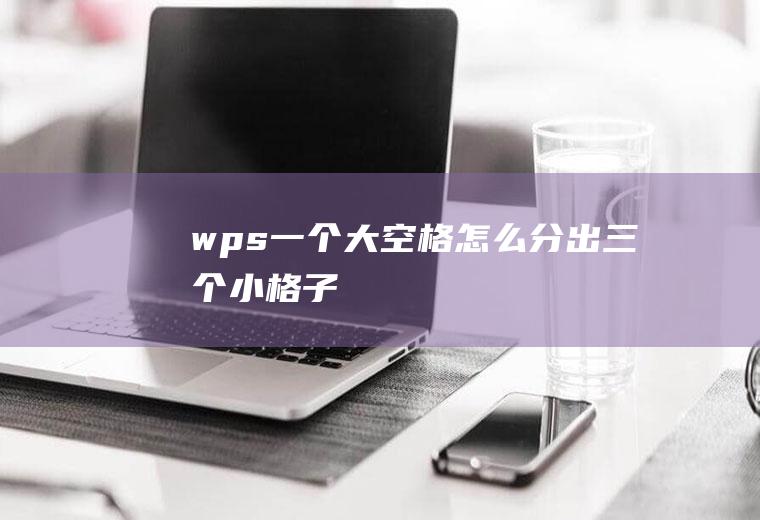 wps一个大空格怎么分出三个小格子