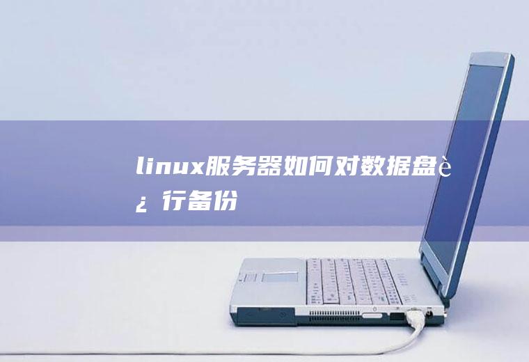 linux服务器如何对数据盘进行备份