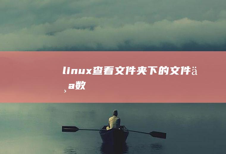 linux查看文件夹下的文件个数
