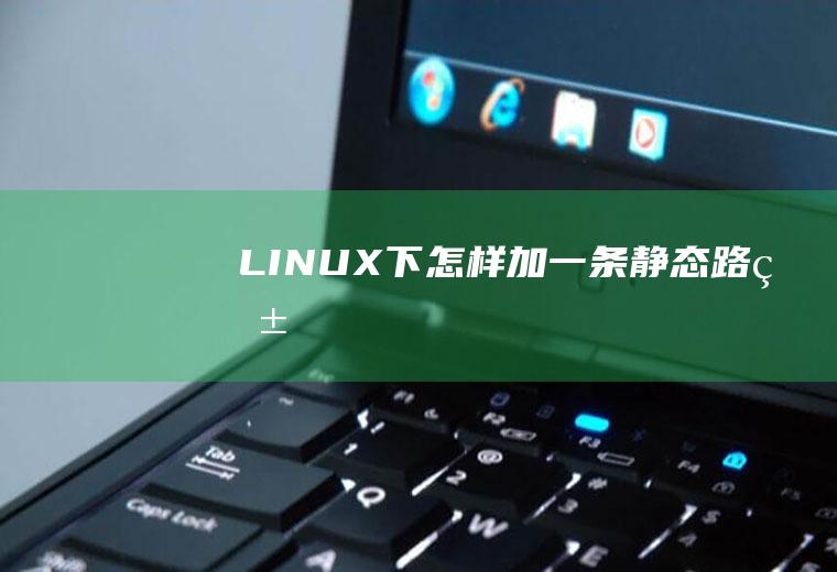 LINUX下怎样加一条静态路由