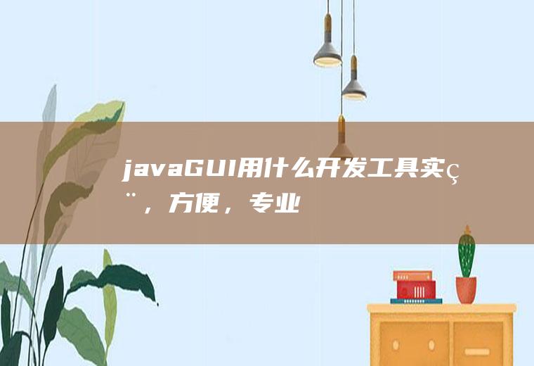 javaGUI用什么开发工具实用，方便，专业