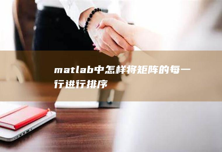 matlab中怎样将矩阵的每一行进行排序