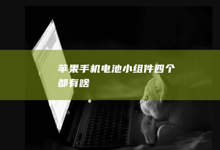 苹果手机电池小组件四个都有啥
