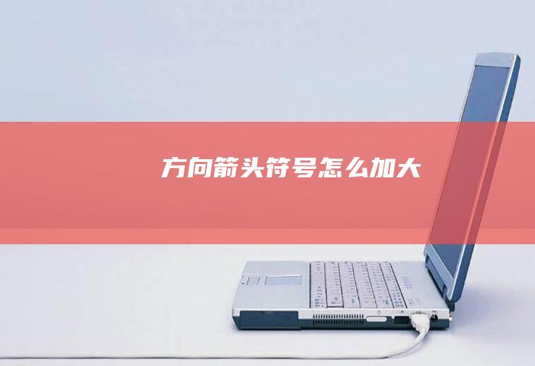 方向箭头符号怎么加大