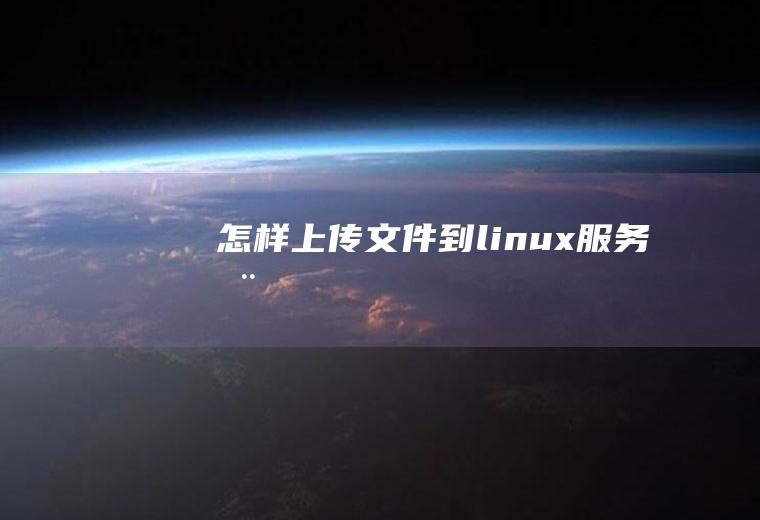 怎样上传文件到linux服务器