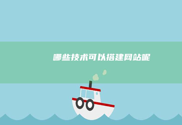 哪些技术可以呢