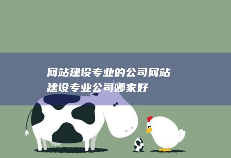 网站建设专业的公司网站建设专业公司哪家好