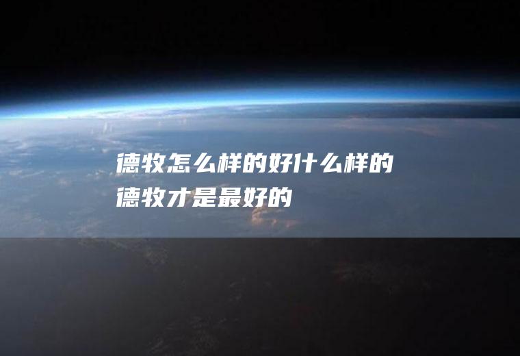 德牧怎么样的好(什么样的德牧才是最好的)