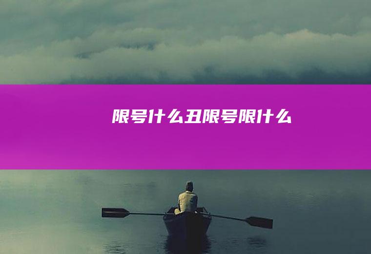 限号什么丑限号限什么