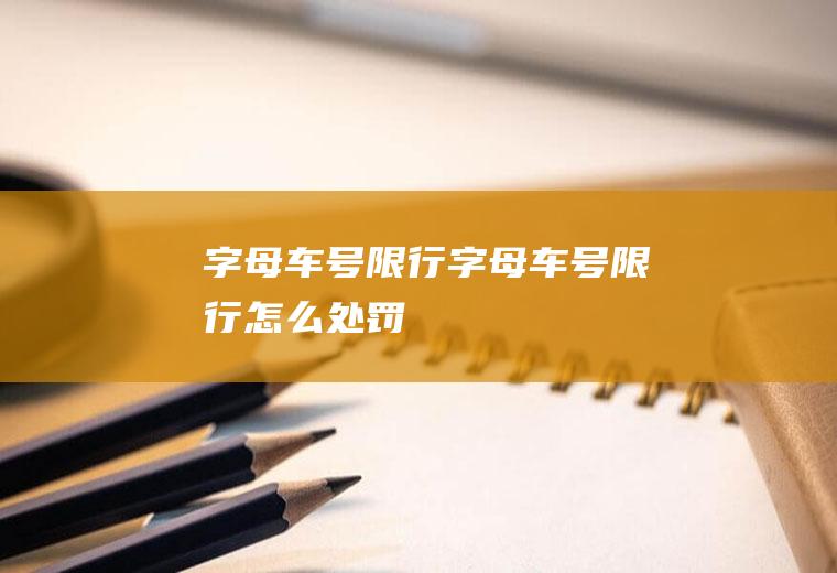 字母车号限行字母车号限行怎么处罚