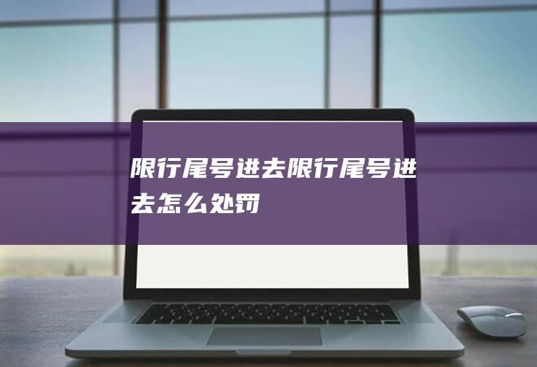 限行尾号进去限行尾号进去怎么处罚