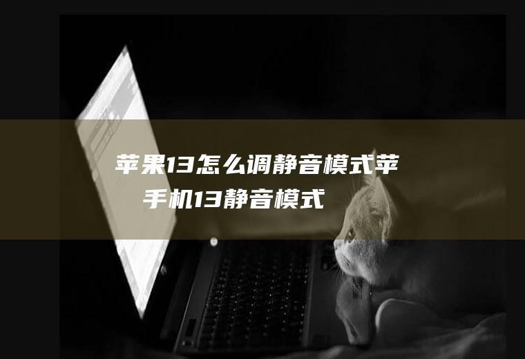 苹果13怎么调静音模式,苹果手机13静音模式怎么打开？
