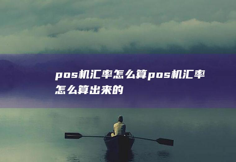 pos机汇率怎么算pos机汇率怎么算出来的