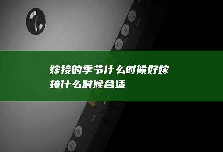 嫁接的季节什么时候好(嫁接什么时候合适)