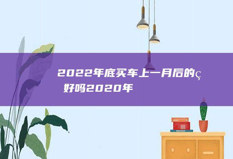 2022年底买车上一月后的牌好吗(2020年底买车)